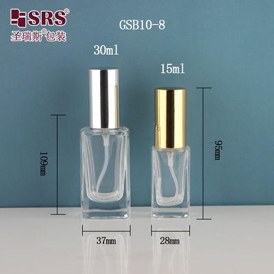 ซื้อ สี่เหลี่ยม อีเลกานต์ Dispenser หมอกละเอียด หรูหรา ถังยาล้างมือ 15 ml 30 ml กระป๋องสเปรย์กระจก online manufacture