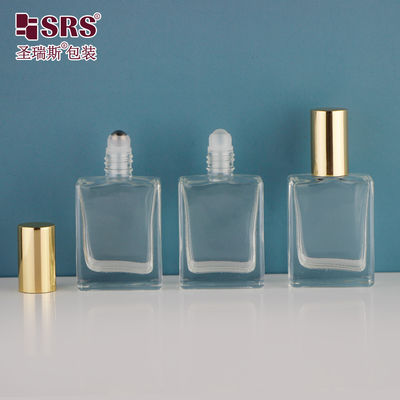 ซื้อ รูปทรงสี่เหลี่ยม ผนังหนา หรูหรา น้ํามันอีเซนเซียล กระจกกล่องกล่องตัวอย่าง 15 ml online manufacture