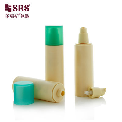 ซื้อ กลม ปรับแต่งสี PP พลาสติก PCR กระป๋องรีไซเคิลหรูหราไร้อากาศ 100ml online manufacture