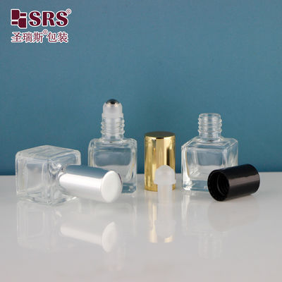 ซื้อ 6 มิลลิลิตร กล่องน้ําหอมเปล่า รูปทรงสี่เหลี่ยม กระปุกโลหะโปร่งแก้ว online manufacture