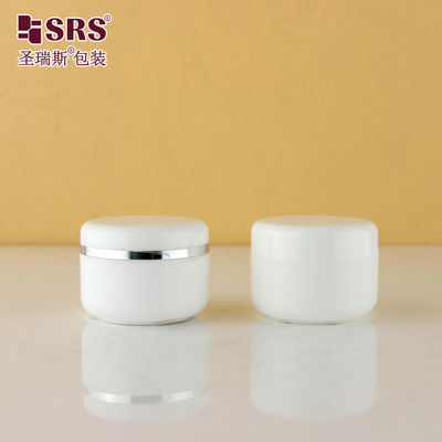 ซื้อ สีขาวฉีด สีที่กําหนดเอง ครีมใบหน้าเปล่า ถังพลาสติก 50 มล กระป๋อง PP online manufacture