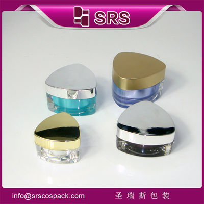 ซื้อ รูปทรงสามเหลี่ยม สไตล์ใหม่ J080 10ml 15ml 30ml 50ml กระปุกพลาสติกใส online manufacture