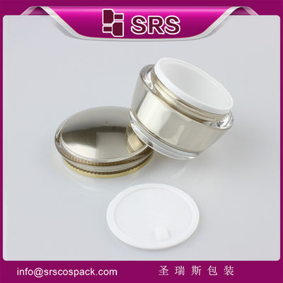 ซื้อ SRS ตัวอย่างฟรี ขนาดเปล่า 15ml 30ml 50ml พลาสติกกลมบรรจุเครื่องสําอาง online manufacture