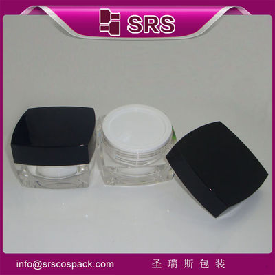 ซื้อ Shengruisi Packaging J050-5ml 10ml 15ml 30ml 50ml 100ml กระปุกครีมสี่เหลี่ยมอะคริลิคเปล่า online manufacture