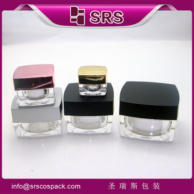 ซื้อ กระปุกเครื่องสําอางรูปสี่เหลี่ยม กระปุกครีมใส online manufacture