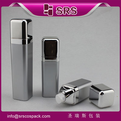 ซื้อ จําหน่ายขวดไม่มีลมเงิน ขวดทรงสี่เหลี่ยม A056 online manufacture