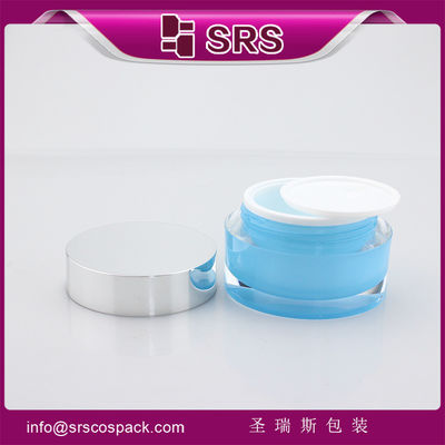 ซื้อ 15 กรัม 30 กรัม 50 กรัม กระป๋องเครื่องสําอางอะคริลิค ครีมตาเปล่า หน้ากากอนามัย online manufacture