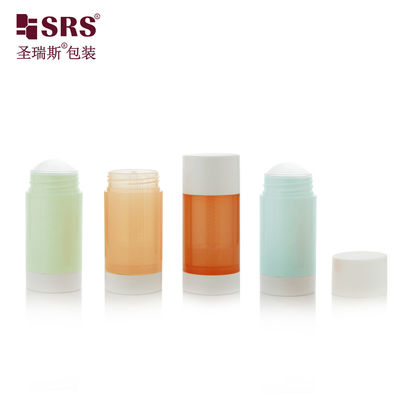 ซื้อ สีกลมใส สีชมพู สีน้ําเงิน ส้ม ปรับแต่ง PP PCR เติมจากล่าง Twist Up Deodorant Stick online manufacture