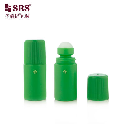 ซื้อ 2 oz หม้อเปียก PP สามารถนําไปใช้ใหม่ Custom สีแข็ง Dome Cap Gel พลาสติกดีโอเดอร์แรนต์ Roll On Bottle online manufacture