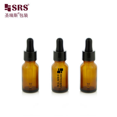 ซื้อ 15 ml 0.5 oz ขนาดเปล่า สีแอมเบอร์ รอบ ผนังหนา Mold น้ํามันจําเป็น กระป๋องแก้ว Dropper online manufacture