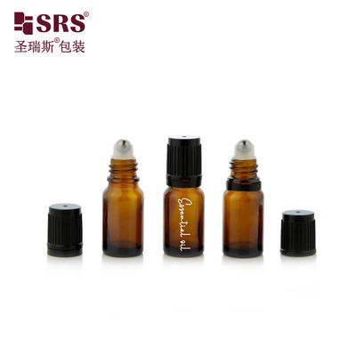 ซื้อ ขวดแก้วสีเหลืองอำพันกลมเปล่าขนาดเล็กขนาด 10 มล. พร้อมฝากันเด็กลูกเหล็กสำหรับน้ำมันหอมระเหย online manufacture