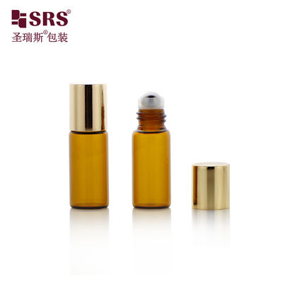 ซื้อ BLP-3ML ไม่มีการรั่วไหลของลูกกลิ้งแก้วสีเหลืองอำพันขวดลูกเหล็กสำหรับน้ำมันหอมระเหยน้ำหอมการปรับแต่งบรรจุภัณฑ์เครื่องสำอาง online manufacture