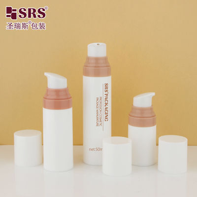 ซื้อ PA0204 15ml 30ml 50ml การฉีด ปั๊มสีชมพู การปรับแต่ง PP PCR วัสดุรีไซเคิล กระป๋องที่กระจ่างใส ไม่มีลม สําหรับครีมหน้า online manufacture