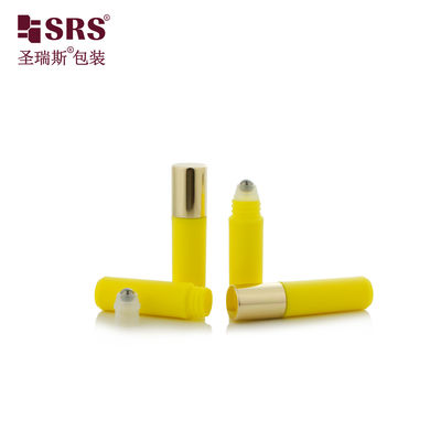 ซื้อ ขวดโรลออนตัวอย่างน้ำหอมแบบกำหนดเอง RPA-2ml ฉีดพลาสติก PP PCR รีไซเคิล ผิวเคลือบด้านสีเหลือง online manufacture