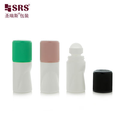ซื้อ RPPB1-50ML Unique Shape Empty Wholesale Customization Color Matte Riibbed CRC Child Resistant Cap Roll On Bottle For Antiperspirant online manufacture