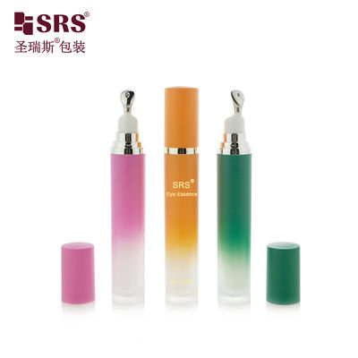 ซื้อ LR001 15ML 20ML Luxury Acrylic Bottle With Metal Applicator Zinc Alloy Material Head For Eye Cream online manufacture