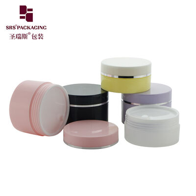 ซื้อ SRSQ ผนังเดียว ข้างเปล่า PP กระปุกครีมพลาสติก สีที่กําหนดเอง สําหรับครีมหน้าเครื่องสําอาง online manufacture