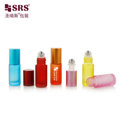 ซื้อ ขวดลูกกลิ้งแก้วเปล่าขายส่ง 5 มล. สีตามสั่ง ลูกบอลโลหะ และฝาพลาสติกสำหรับน้ำหอมพกพา online manufacture