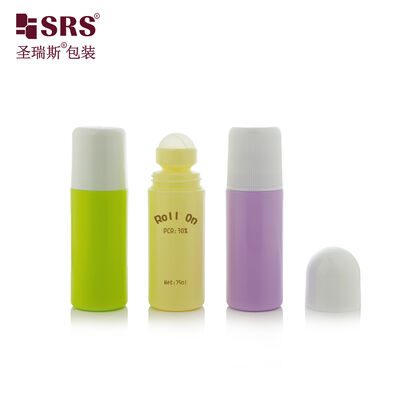 ซื้อ 75 มล PP PCR Roll On Bottle พลาสติกรีไซเคิลสําหรับน้ํามันนวดร่างกาย online manufacture