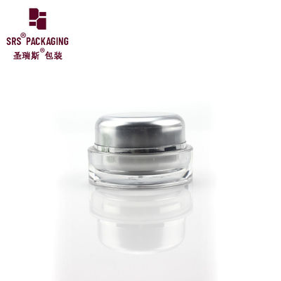 ซื้อ สีเทาอะคริลิคกลมพลาสติกครีมกลางคืน กระปุกเครื่องสําอางแมท online manufacture