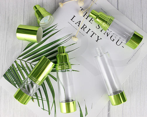 ซื้อ 15ml 30ml 40ml 50ml 80ml 100ml 120ml SAN กระปุกพลาสติกสีเขียวที่มีโลหะ online manufacture