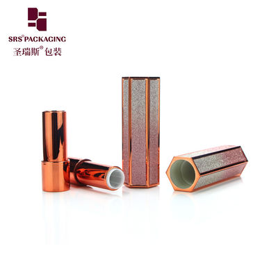 ซื้อ รูปทรงหกเหลี่ยม ไม่มีอะไร ลายเดี่ยว bling สีลิปสติ๊กกระจกกระจก online manufacture