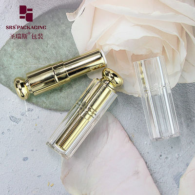 ซื้อ bling สี่เหลี่ยมรูปทรงพิเศษ เครื่องสําอางพลาสติกเปล่า สีลิปสติกท่อสีม่วง online manufacture
