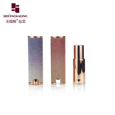 ซื้อ ผิวแกะ รูปทรงกลมหรู ในสต็อค ข้างว่าง สีดํา ท่อลิปสติก online manufacture
