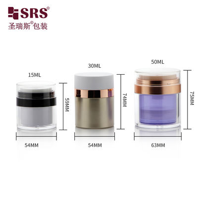 ซื้อ 15ml 30ml 50ml ถังครีมเสริมสวย Acrylic เปลี่ยนแปลงไม่มีอากาศ online manufacture