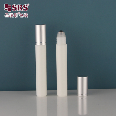 ตัวอย่างเปล่า PP พลาสติกม้วนบนกระป๋อง พกพา การเดินทาง ตา Serum Massage Applicator นอกกล่องลูกกล่อง 8ml