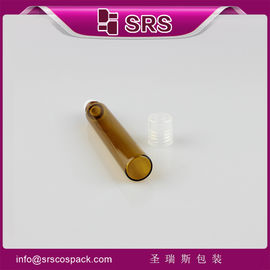 SRS ไม่มีการรั่ว ขวดน้ําหอมแก้วสีแอนเบิร์ก 10 ml พร้อมม้วนประเภทประปาและหมวกสกรู PP