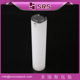 SRS แอคริลิค 15ml 30ml 50ml กระป๋องปั๊มเครื่องสําอางแบบพลาสติกไม่มีลม พร้อมเครื่องฉีดสําหรับการดูแลผิวหนัง