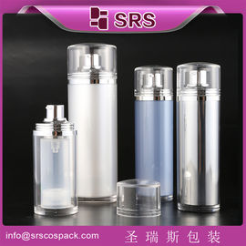 SRS ขนาด 30ml 50ml 100ml รูปทรงโอวาล การบรรจุเครื่องสําอางสําหรับพื้นฐาน ปั๊ม
