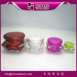 Shengruisi กระปุก J060-5ml 15ml 30ml 50ml กระปุกพลาสติกครีมอะคริลิคเพชร
