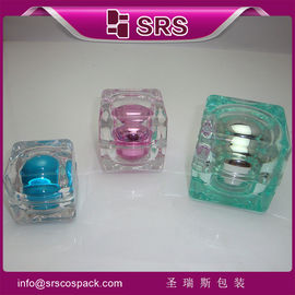 SRS ผลิตกระป๋องภายในโลหะสี่เหลี่ยมออกรูป Acrylic ครีมบรรจุสําหรับการดูแลผิว