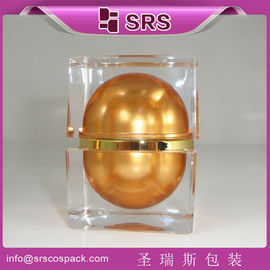 J059 กระป๋องเครื่องสําอางพลาสติกทรงสี่เหลี่ยมใส 30 ml 50 ml