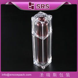 Shengruisi ดีไซน์ใหม่ที่สุด ข้างว่างสแควร์ metalized Acrylic Luxury Pump กระป๋องน้ํายาบํารุงผิว