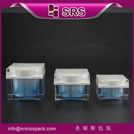 เครื่องเสริมความงามพลาสติก J053 30ml 50ml 80ml เครื่องเสริมความงามจานสี่เหลี่ยม