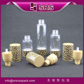 กระป๋องเครื่องสําอางพลาสติกที่ไม่มีอากาศ 15ml กระป๋องเครื่องสําอางหรู 30ml 50ml