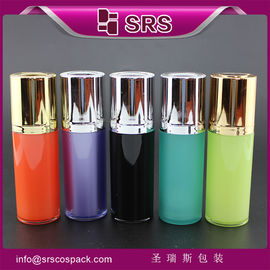 SRS ขายปลีก 15ml 30ml 50ml ถ้วยพลาสติก โคสเมติก อะคริลิค โลชั่น สําหรับใช้ในการดูแลผิวหนัง