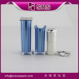 รูปทรงสี่เหลี่ยม สีฟ้า ครีมดูแลผิวหนัง เครื่องสําอางที่ไม่มีลม