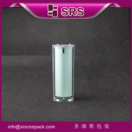 กระป๋องโลชั่นทรงสี่เหลี่ยม กระป๋องปั๊มไม่มีอากาศ A050 15ml 30ml 50ml