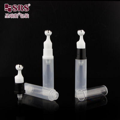 5ml 10ml 12ml 15ml พลาสติก PCR รีไซเคิล เซรั่มโรลเลอร์ไร้อากาศ PP Roll On Flask