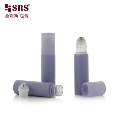 กระป๋องม้วน PET สีพิเศษพลาสติกเปล่า สําหรับน้ํายาต้านการขี้ขน 10ml Roll On Bottle
