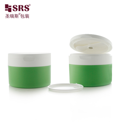 120g 4 OZ พลาสติก PP PCR วัสดุรีไซเคิล ครีมดูแลผิว กระป๋องครีมกระป๋องกระป๋องเปล่าสําหรับกรอบร่างกาย