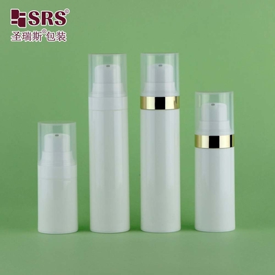 30 มิลลิลิตร 50 มิลลิตร Luxury Elegant PCR PP Eco-friendly Material ยาสีฟัน กระป๋องปั๊มลมไม่มีลม กระป๋อง 15 มิลลิลิตร
