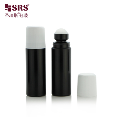90ml 3 oz กระป๋องเครื่องสําอางเปล่า เจล โรลเลอร์บอล PP วัสดุรีไซเคิล ดีโอเดอร์แอนด์ รอลบนขวด