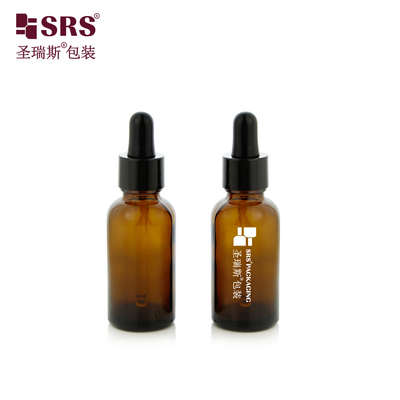 30ml 1 oz เต็มน้ํามันแอมเบอร์ว่าง พร้อมส่ง