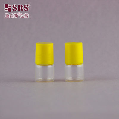 BLP-1ML ขนาดตัวอย่างขนาดเล็กพกพา ขวดแก้วโปร่งใส ขนาดเปล่า