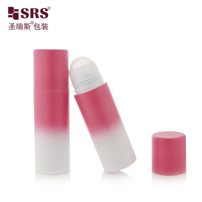 PET43 130ML 170ML แอนติเพอร์ซิบันท์เจล เซรั่ม PET รอลล์บนขวดที่มีตัวถือลูกบอล สะดวกต่อสิ่งแวดล้อมและสามารถปรับแต่งได้